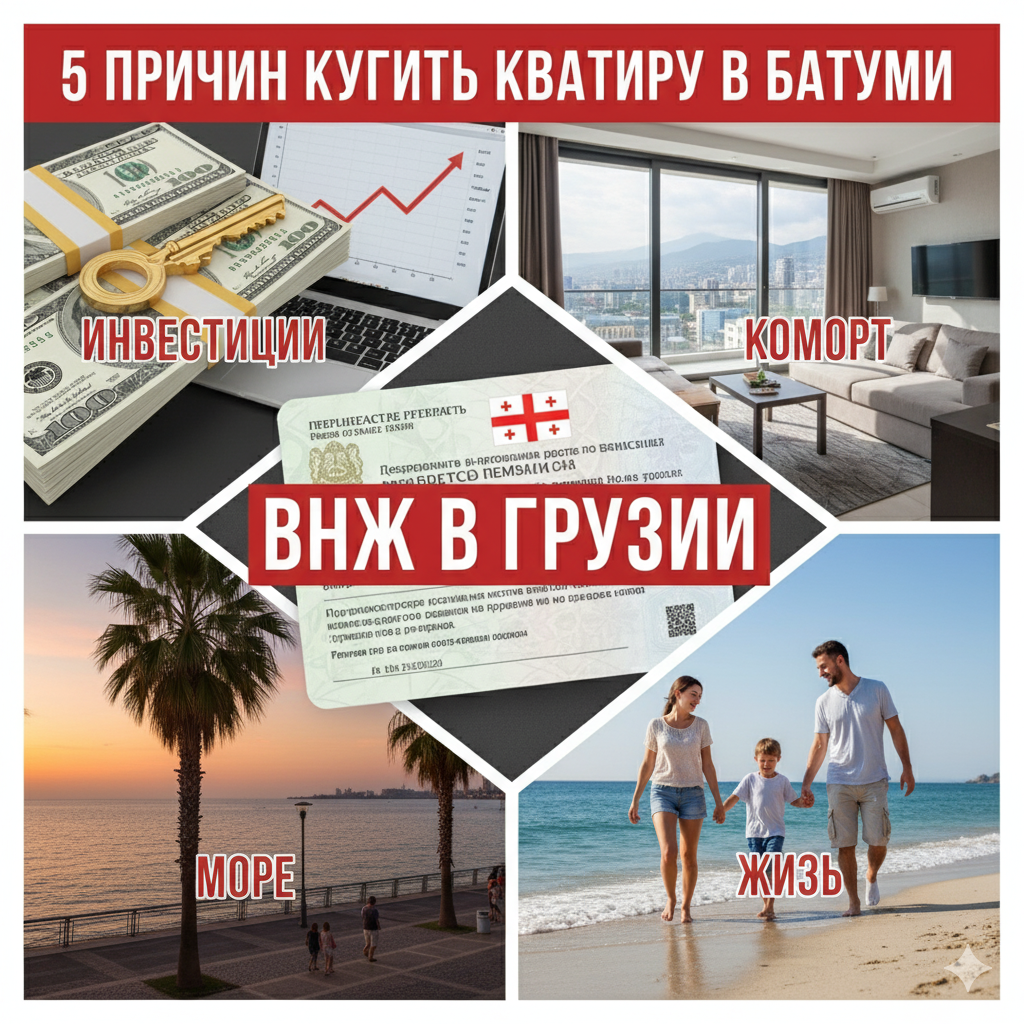 5 причин купить квартиру в Батуми: море, инвестиции и ВНЖ в Грузии