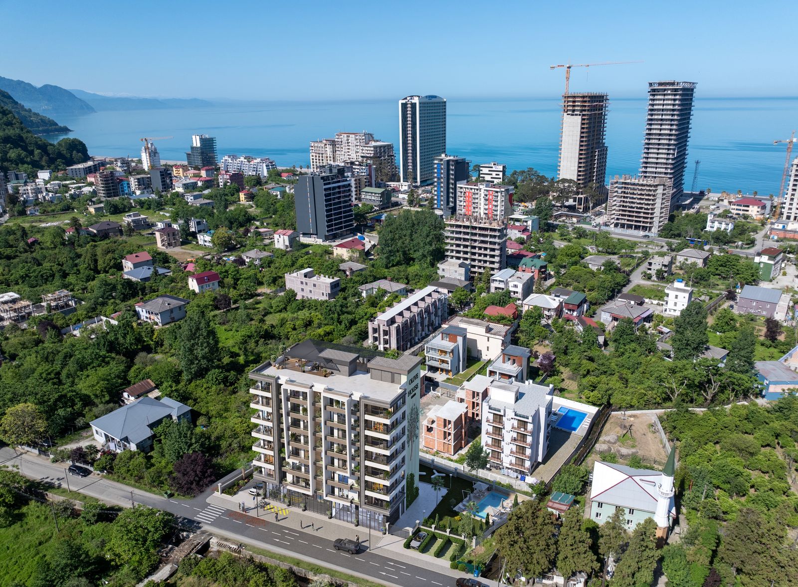 2-комнатная квартира рядом с морем в Гонио, Батуми — Olive House